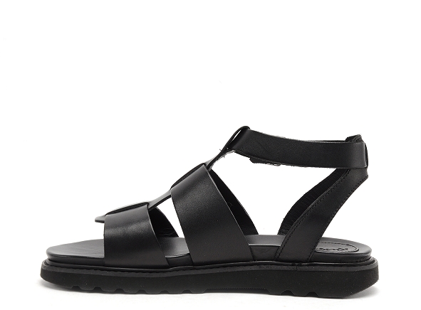 Kickers nu pieds plats femme neorock noir