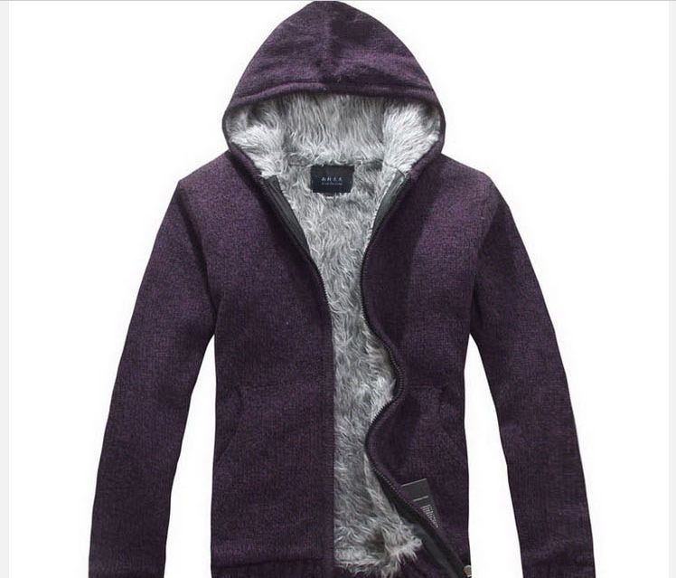 Aozora - Fleecegevoerde hoodie met capuchon en rits