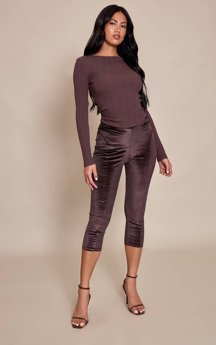 Marron Capri En Velours
