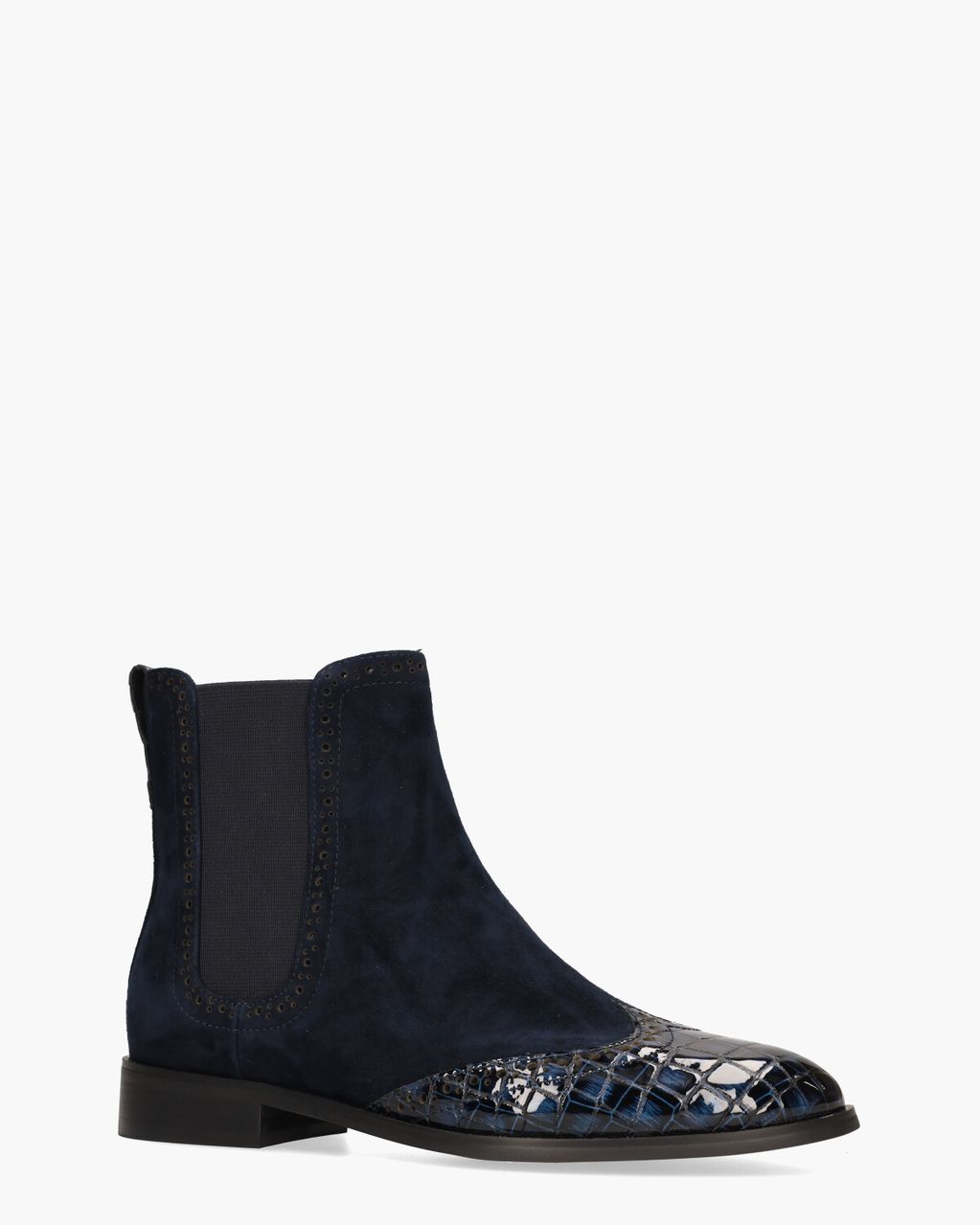 Di Lauro Sheralyn Donkerblauw Dames Chelseaboots