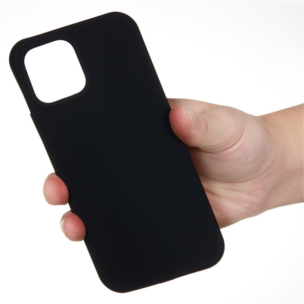 iPhone 14 Pro Max Silikon Case Hülle - Schwarz