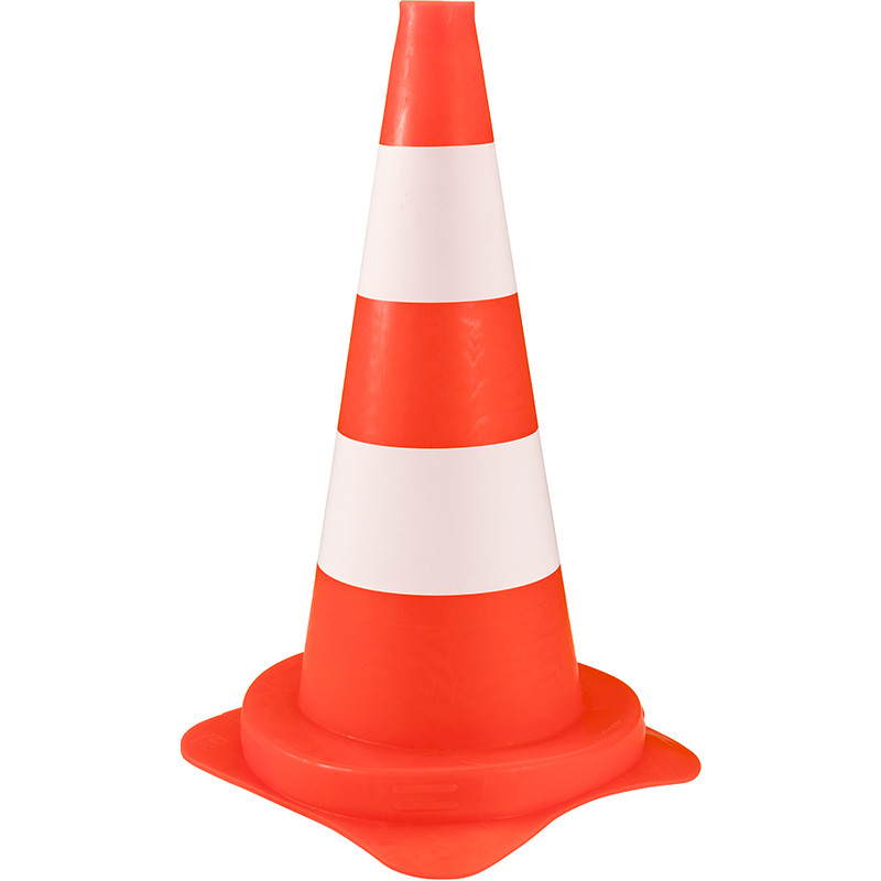 Verkeerskegel oranje wit 500mm
