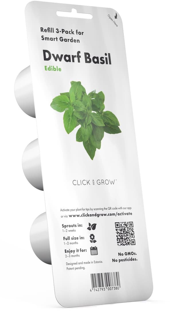 Click & Grow Smart Garden refill Dwarf Basil 3pcs