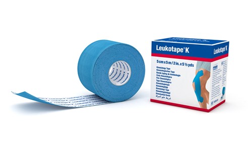 LEUKOTAPE K Kinesiologisches Tape 5mx5cm hellblau 1 Stk
