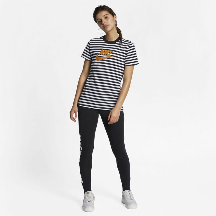 Nike Sportswear Print Ss Top Hvid