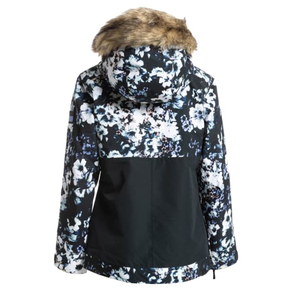 Veste de ski ROXY SHELTER JK TRUE BLACK BLACK FLOWERS