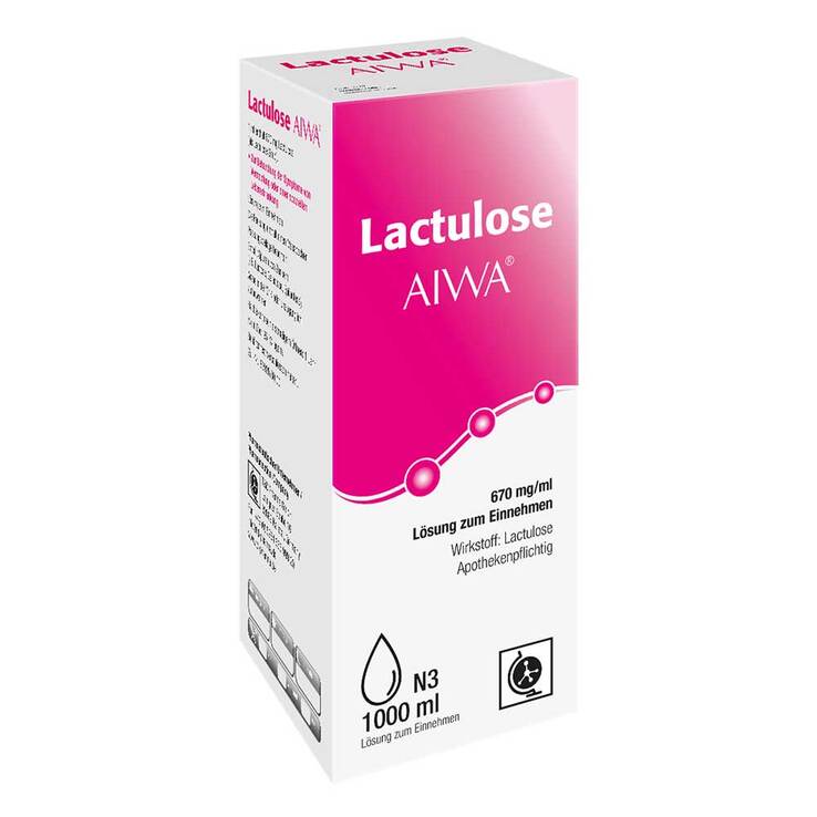 Lactulose AIWA 670 mg/ml Lösung zum Einnehmen, 1000 ml
