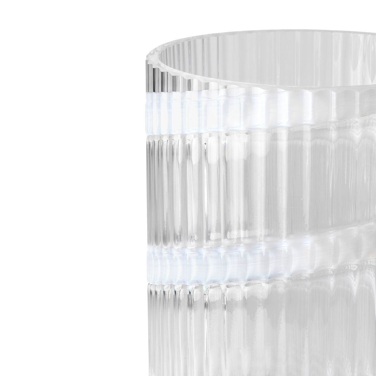 Swirl vase 25 cm, hvit