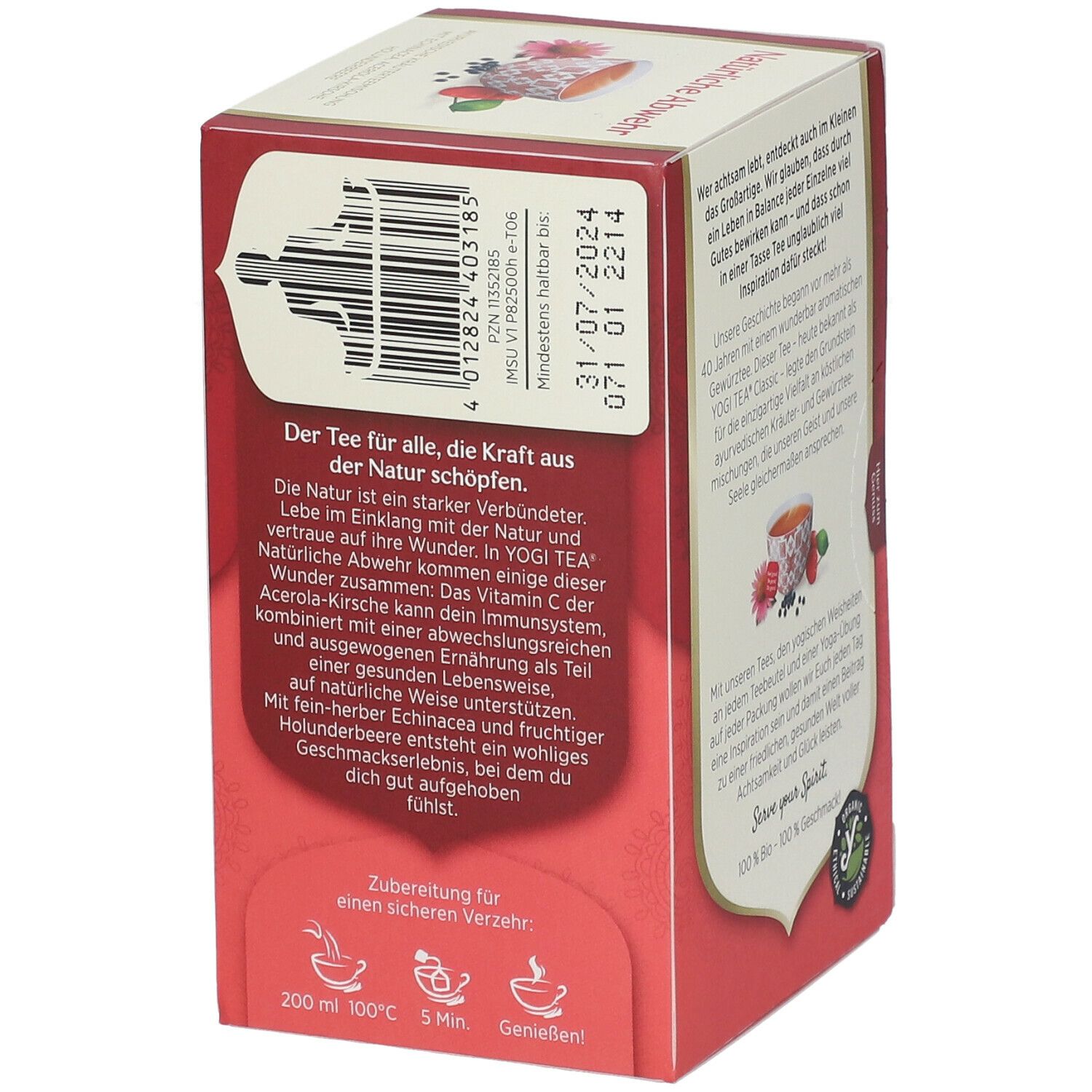 YOGI TEA® Natürliche Abwehr, Bio Kräutertee