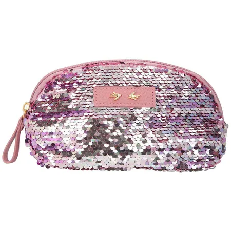 Depesche Trend LOVE Kosmetiktasche Paillette Mauve