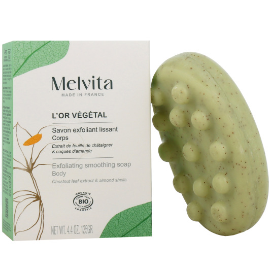 Melvita savon exfoliant L'Or Végétal - Gommage corps