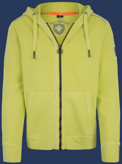 Yacht Hoodie Men French Terry 400, Sunnylime