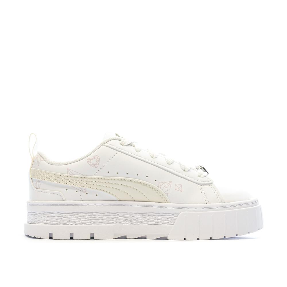 Puma Baskets Blanche/Beige Fille Puma Mayze