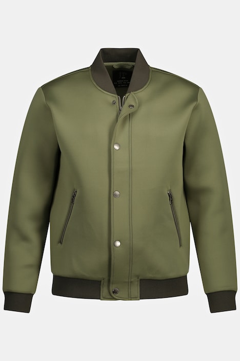 College-Jacke, Scuba, Collegekragen, Zipper