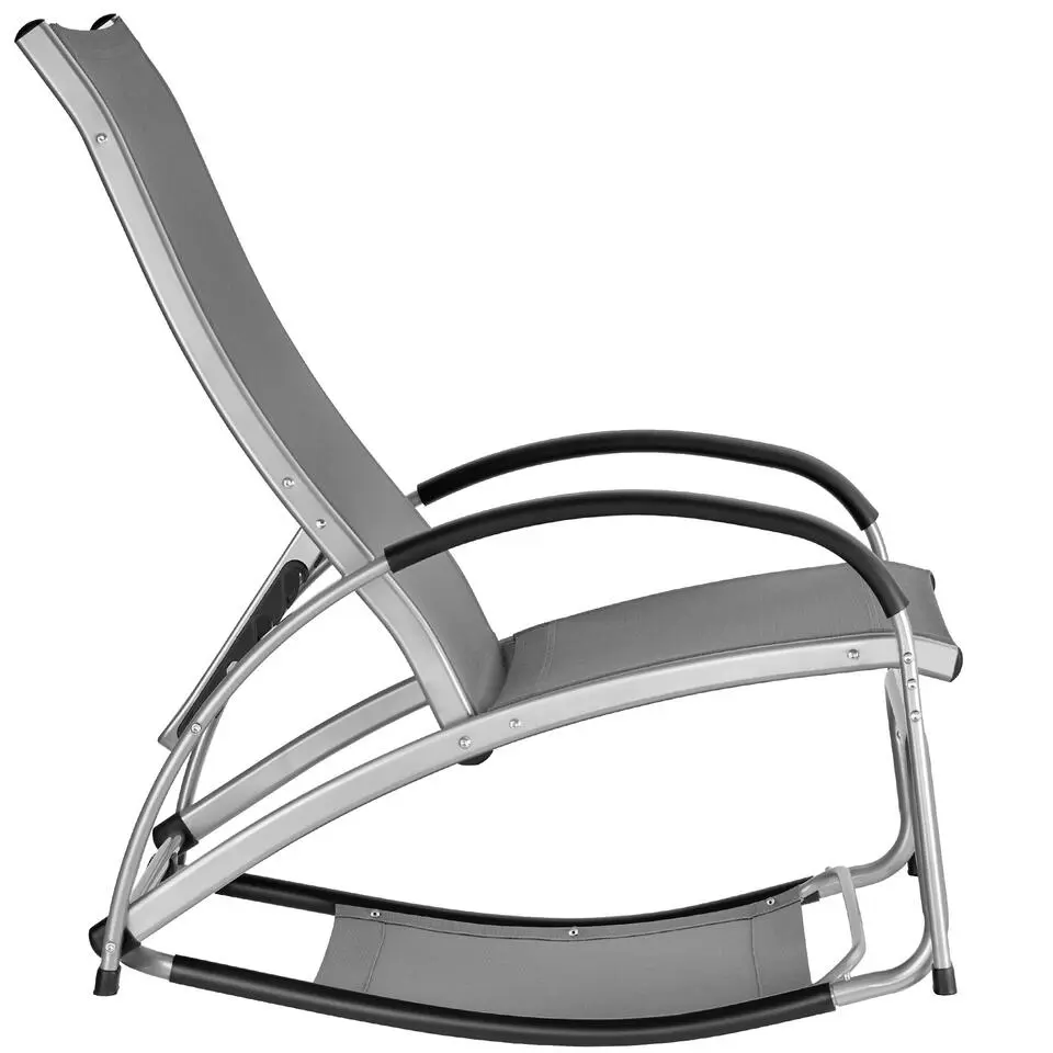 tectake Ligbed Avignon, 2in1 functie, verstelbare rugleuning, Antraciet