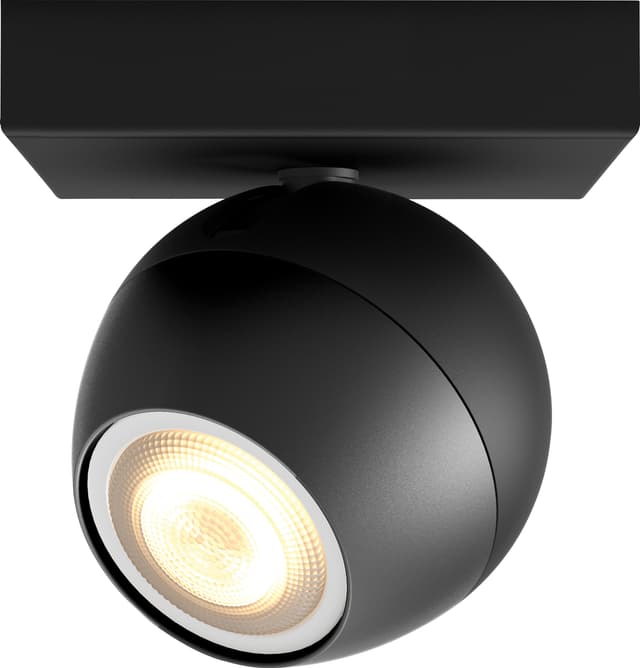 Philips Hue Buckram spotlys (sort)