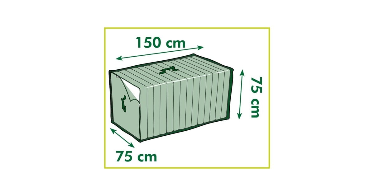 NatureTuinmeubelafdekhoes voor loungekussens (verschillende vormen) afdekking  (Grijs, 6031607)