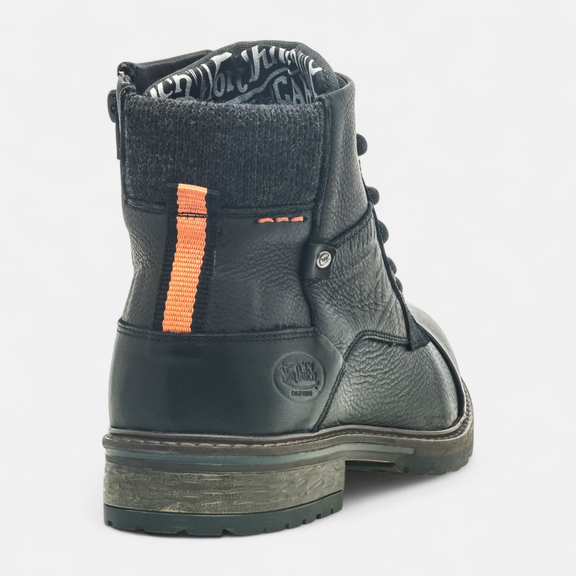 Boots Homme en cuir noir