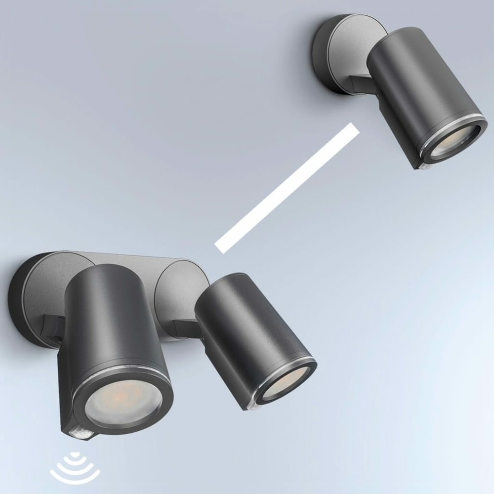 Projecteur d'extérieur à capteur spot duo sensor noir