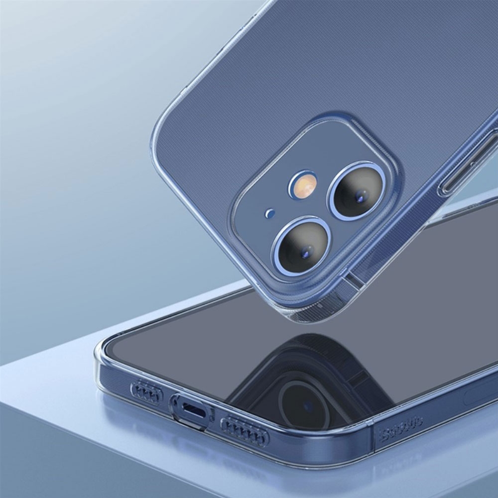 iPhone 12 Gummi Hülle Case Simple Series Ultra Thin 0.7mm - Transparent