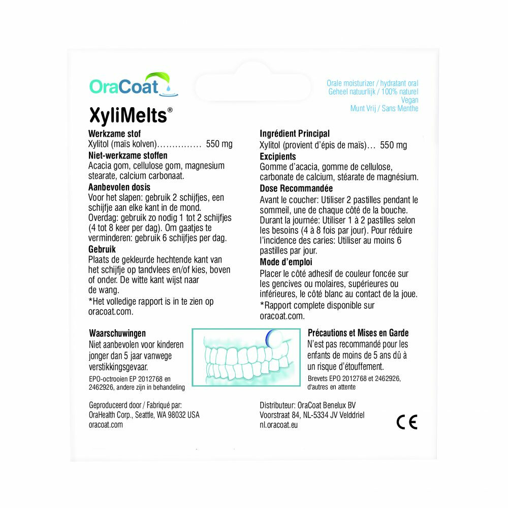2x Xylimelts voor Droge Mond 40 stuks