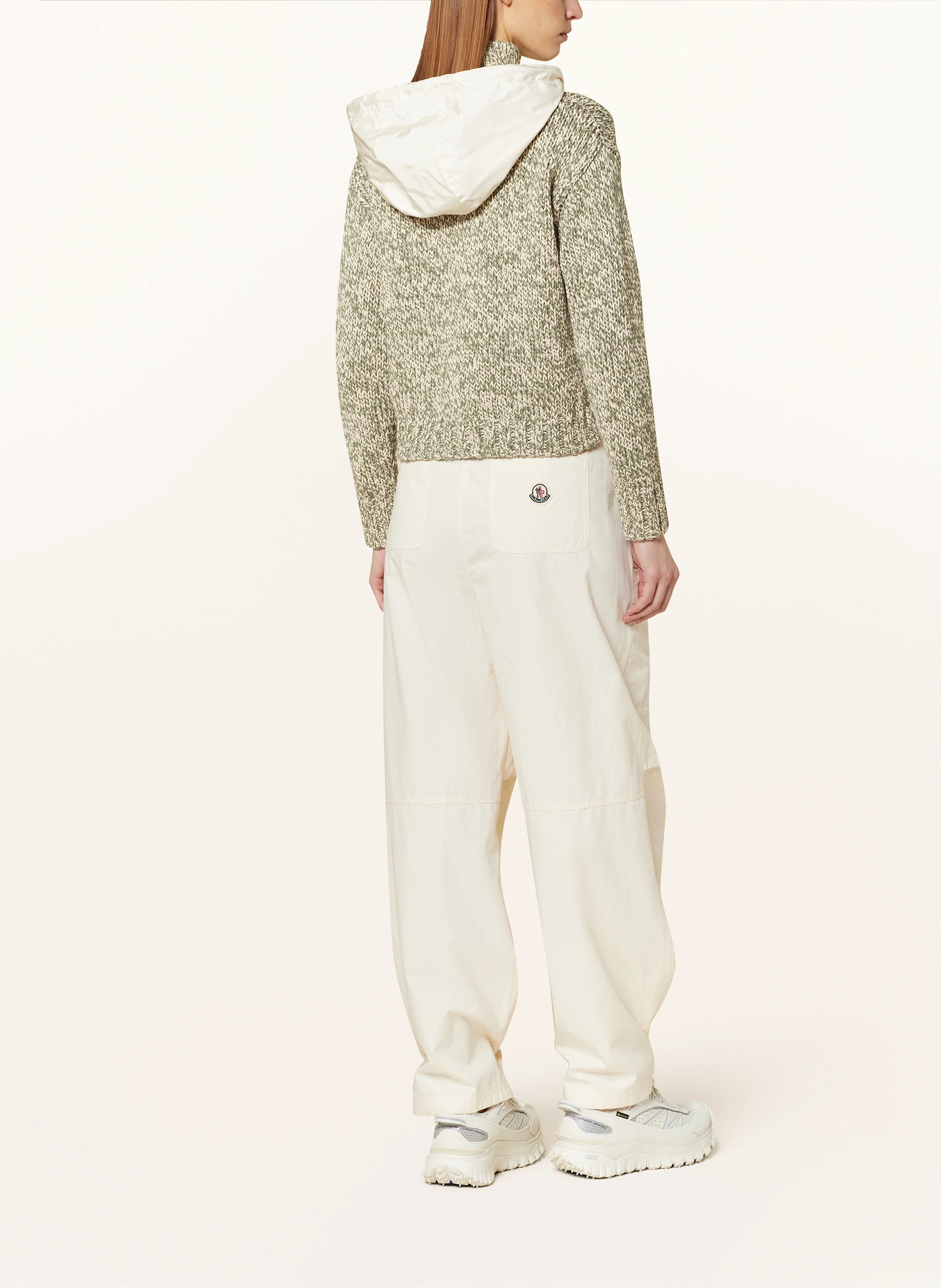 MONCLER Strickjacke mit abnehmbarer Kapuze
