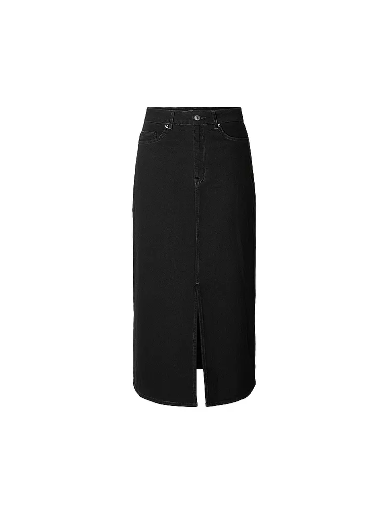 SELECTED FEMME Highwaist Jeansrock  SLFKRISTA schwarz