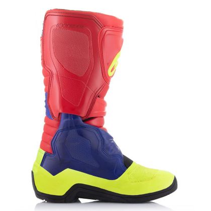 Bottes cross Alpinestars TECH 3 - BRIGHT RED / DARK BLUE / YELLOW FLUO 2023 - Rouge / Bleu