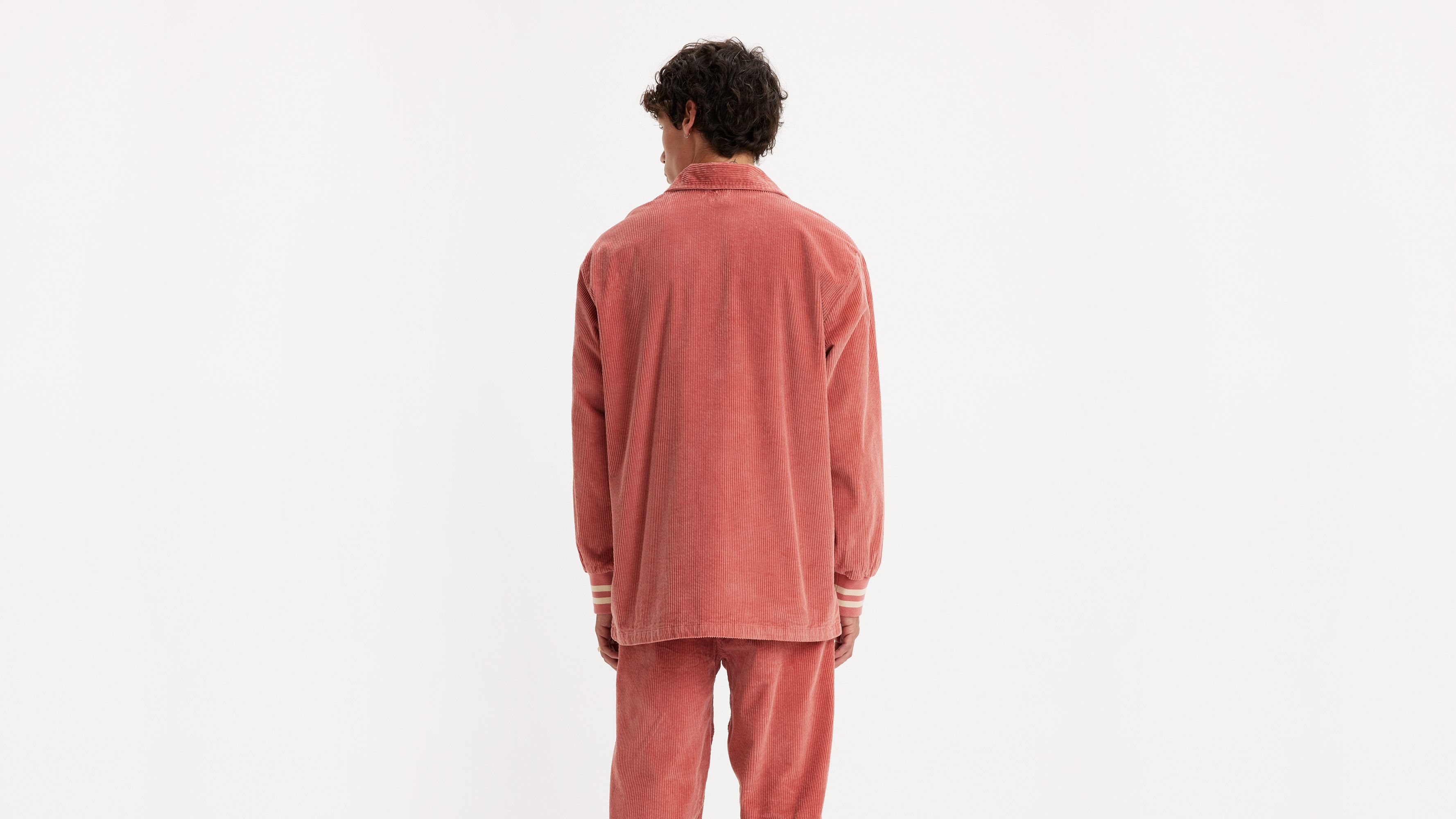 Levi's® Skateboarding veste Coaches - Dusty Cedar - Blanc