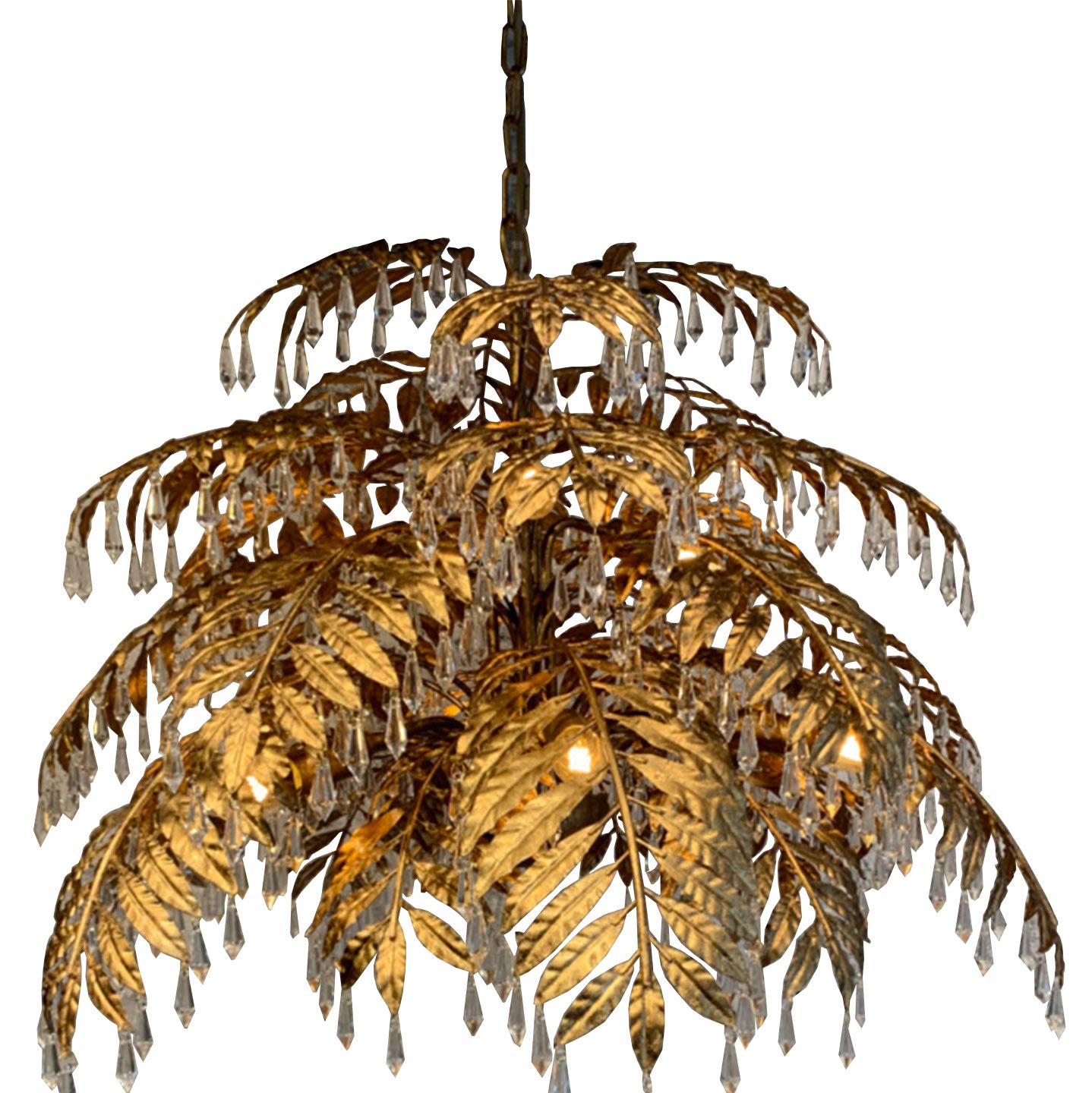 Hanglamp LB023/9 ambachtelijk brons Bellagio  | Leclercq & BouwmanB70 x D70 cm