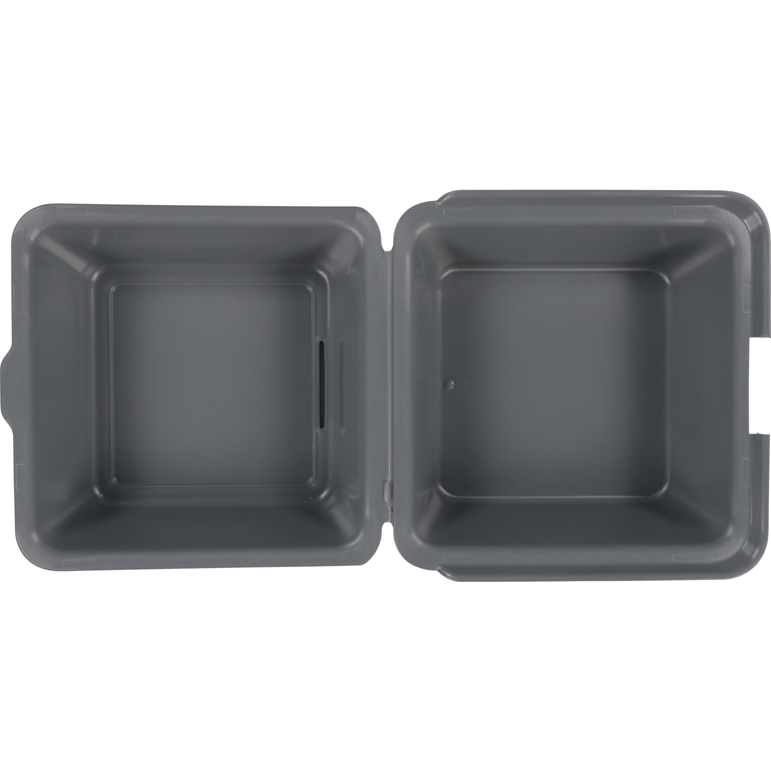 DishCircle Bak, PP, reusable, hamburgerbox, 150x150x100mm, grijs