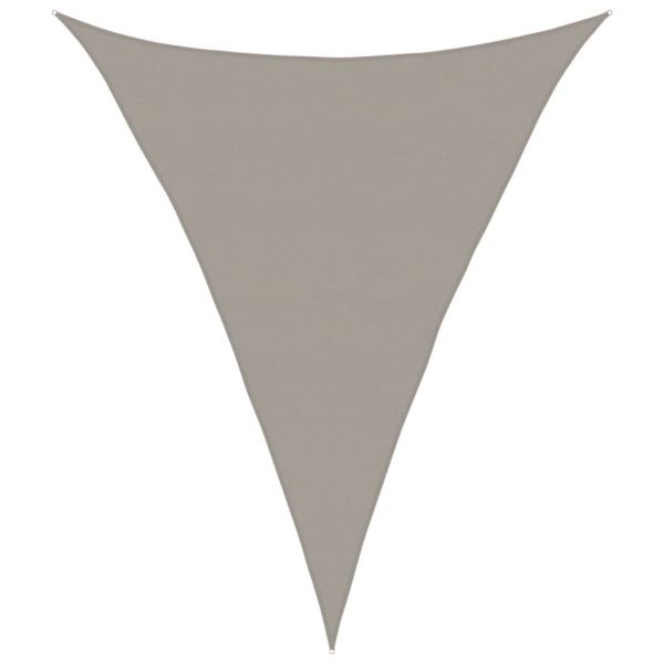 vidaXL Para-sol Estilo Vela Triangular 160g/m² 5x6x6m Pead Cinza-claro - 634540510