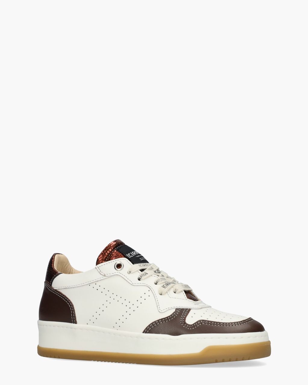 Kirruna Fire 63 Wit/Bordeauxrood Damessneakers