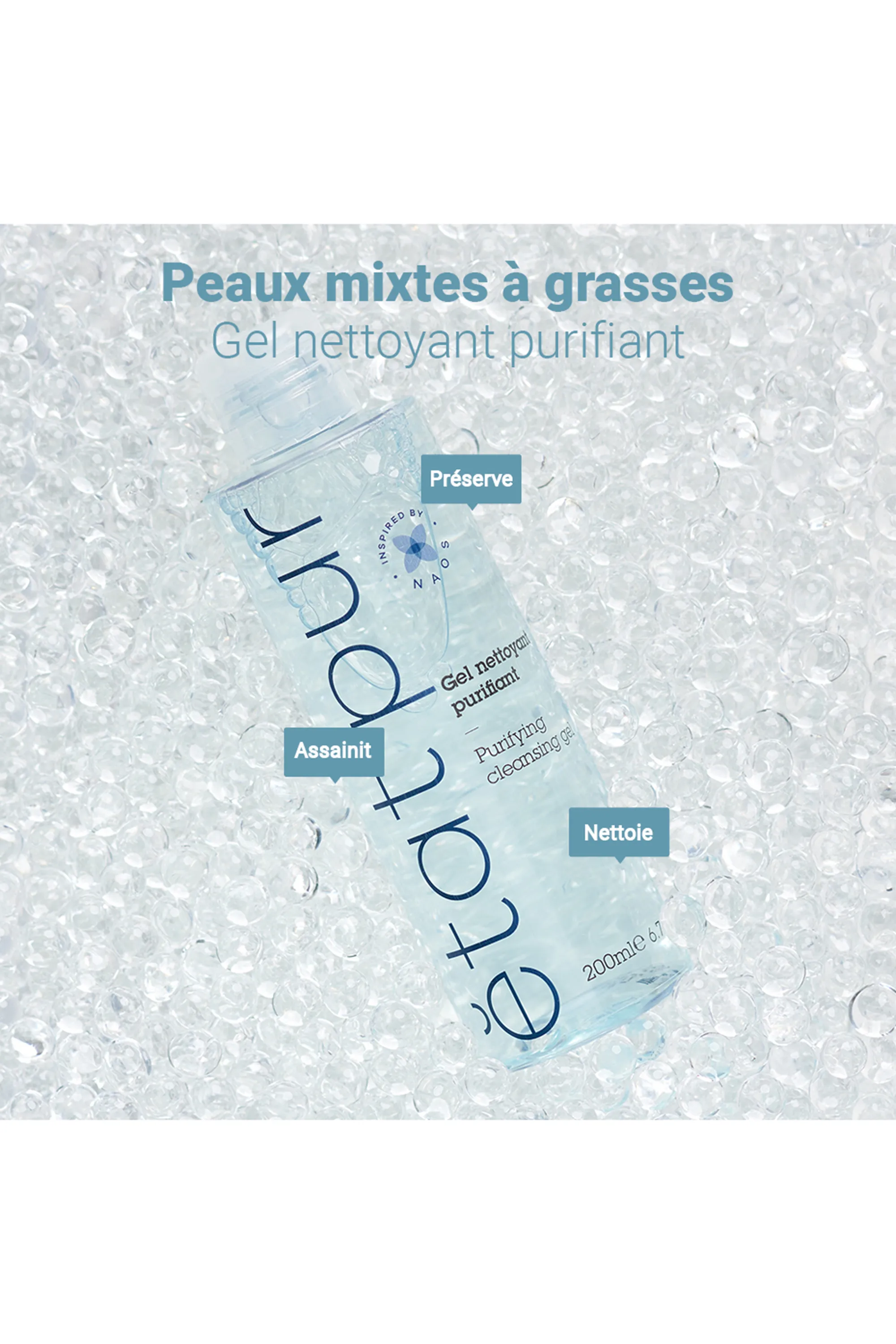 Etat Pur Gel nettoyant visage purifiant-200 ml