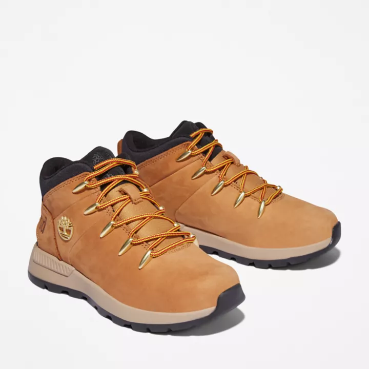 Bota de caminhada Sprint Trekker para jovens na cor amarela