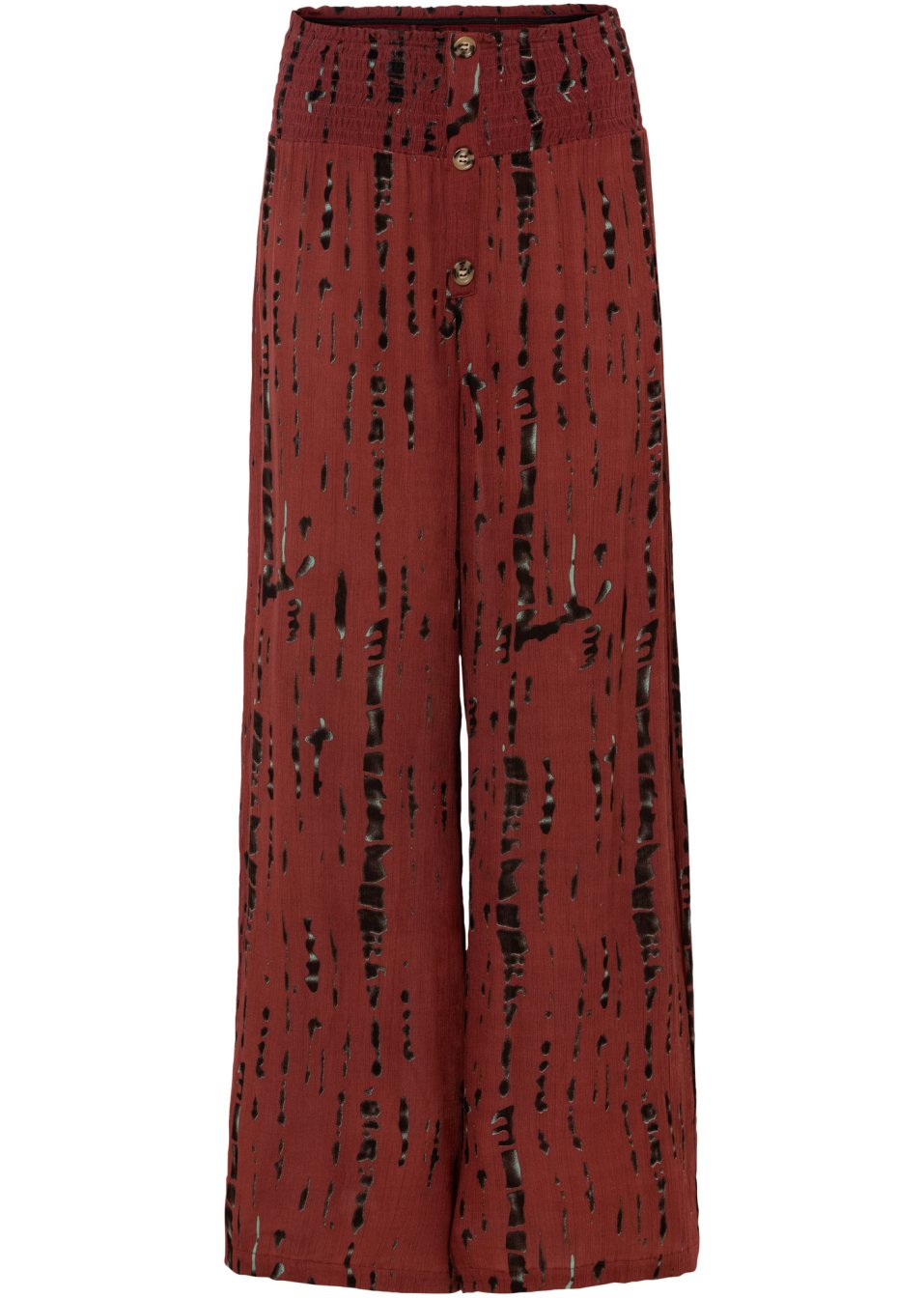Pantalon palazzo à imprimé batik