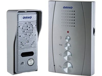 Orno enfamilietelefonfri intercom ELUVIO sølv (OR-DOM-RE-914/G)