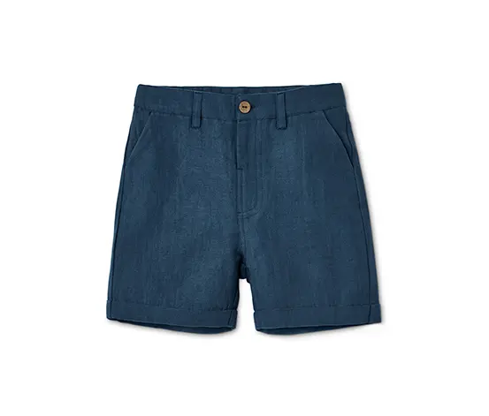 Bermuda-Shorts mit Leinen