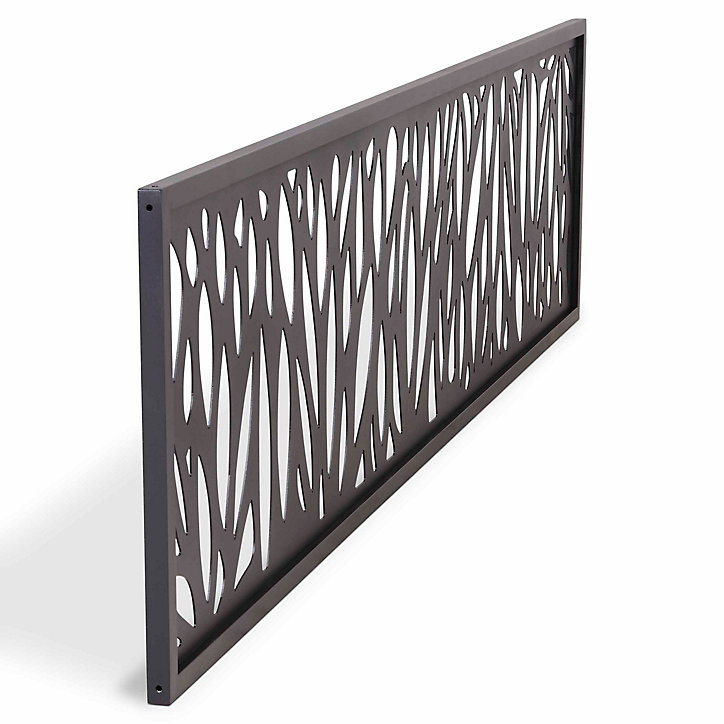 Décor feuille aluminium Neva anthracite