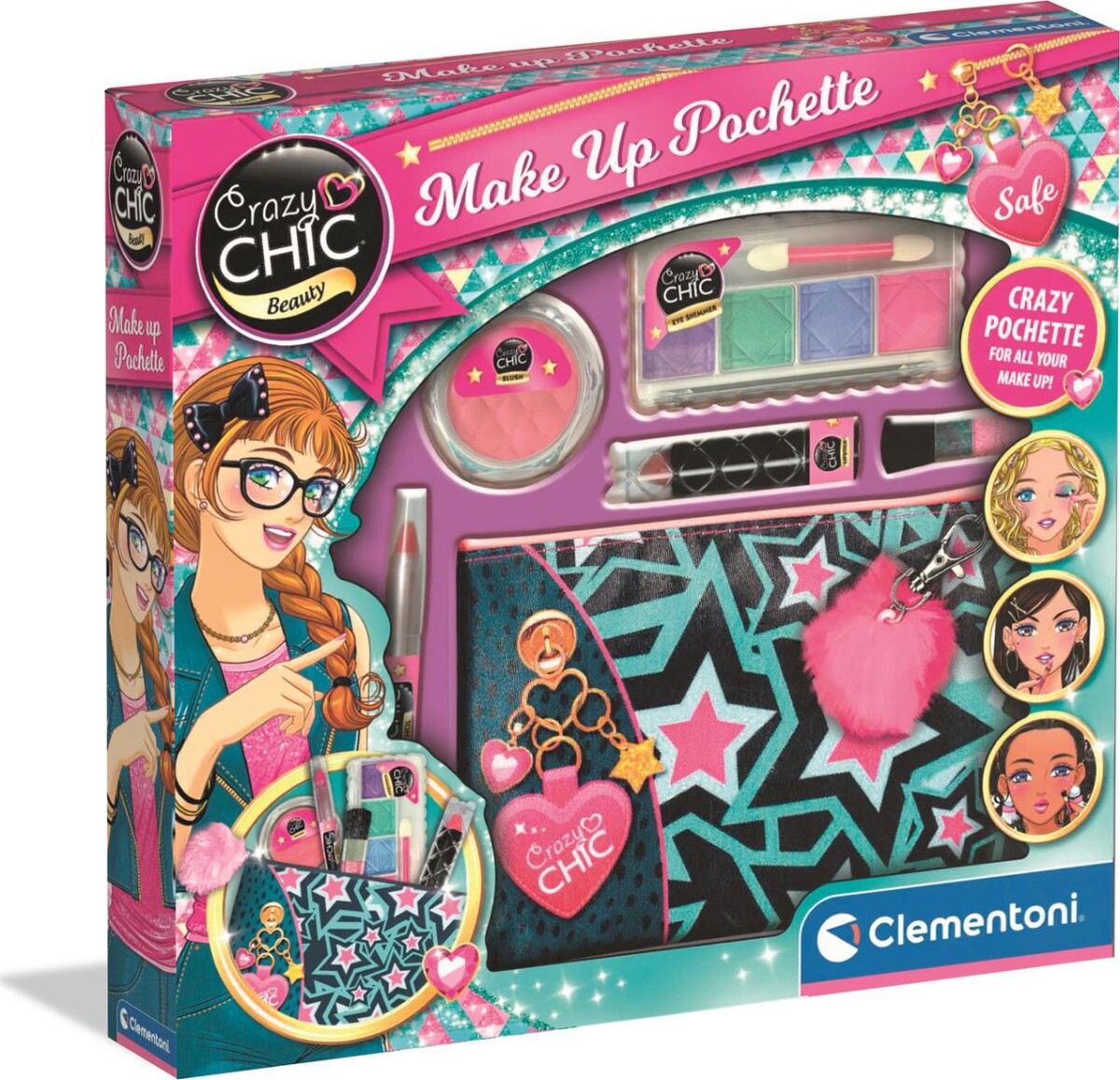 Crazy Chic - Makeup Sæt Til Børn - Kosmetikpung
