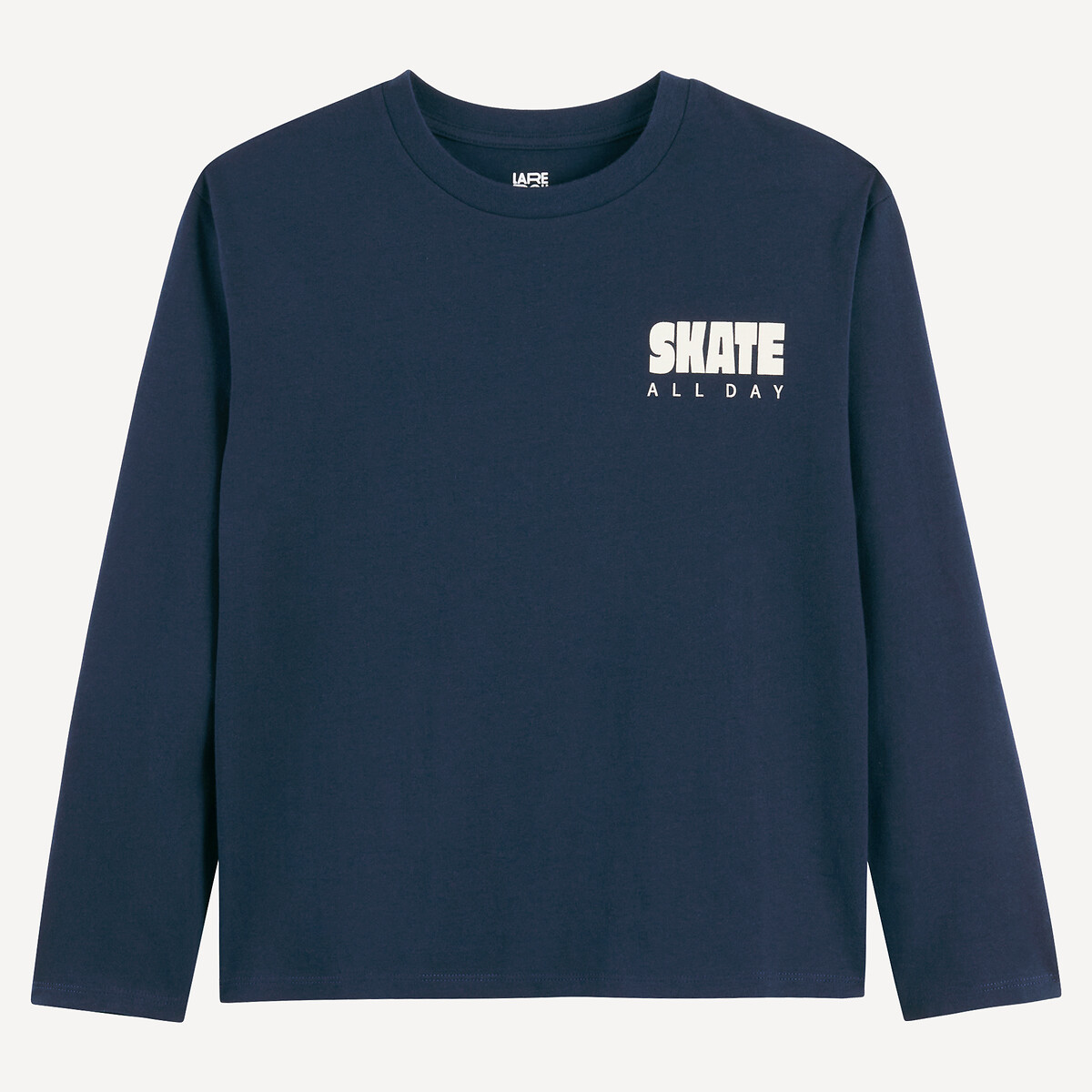 COLEÇÕES LA REDOUTE<br>Camiseta de manga comprida, estampada na frente e nas costas