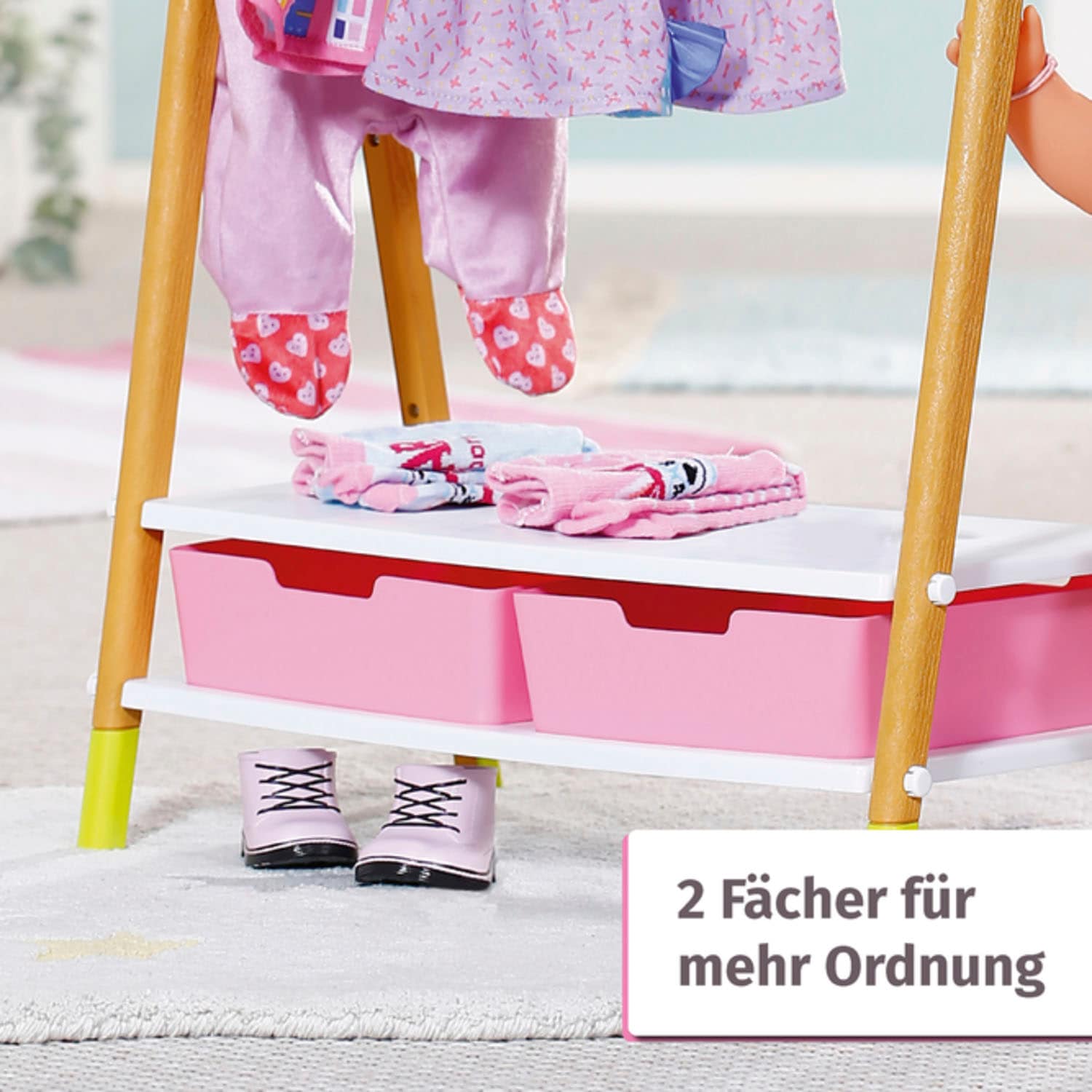 Baby Born Puppenmöbel »Kleiderstange« mit Dekohund und Spiegel