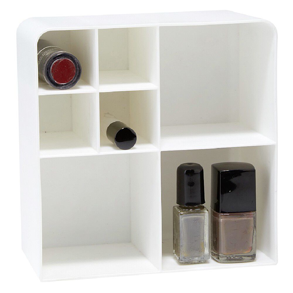 Rangement de cosmétique blanc 7 compartiments