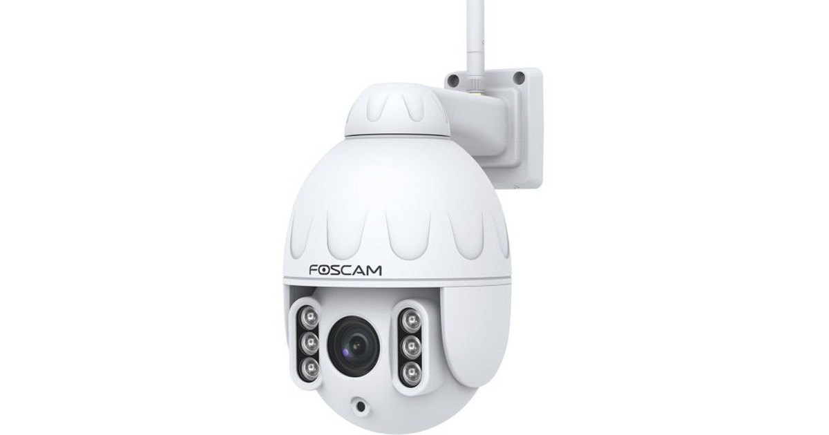 FoscamSD4, 4MP Dual-Band WiFi PTZ buiten beveiligingscamera  (Wit, WiFi, LAN)