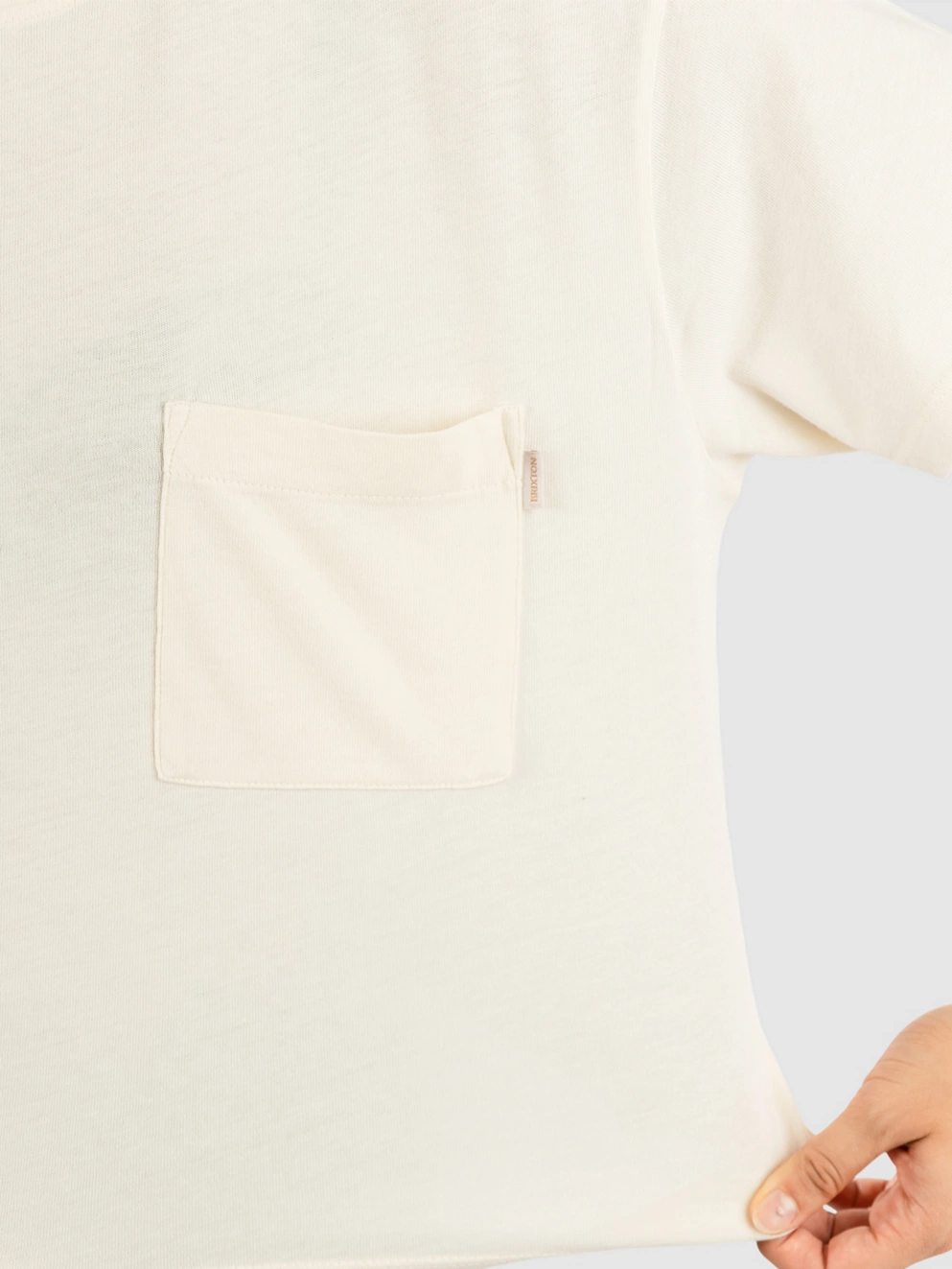 Brixton Carefree Pocket T-Shirt whitecap