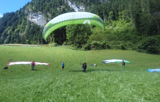 Gleitschirm-Tandemflug in Mayrhofen als Geschenk