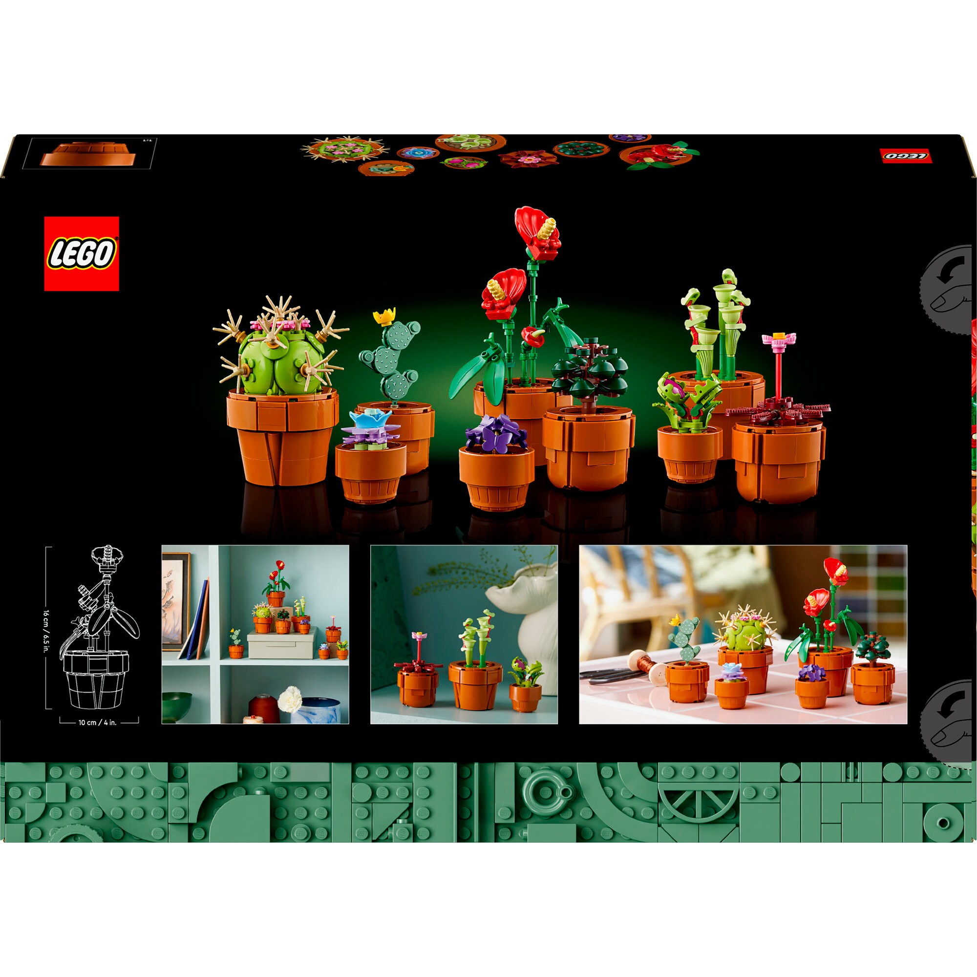 LEGO Konstruktionsspielzeug Icons Mini Pflanzen