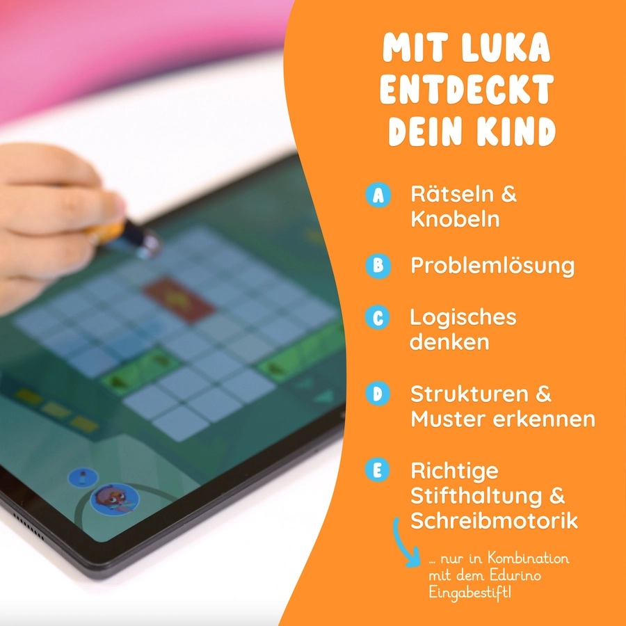 Edurino Lernspielzeug Lernfigur Edurino Starterset Luka - Logisches Denken & Coding Mehrfarbig