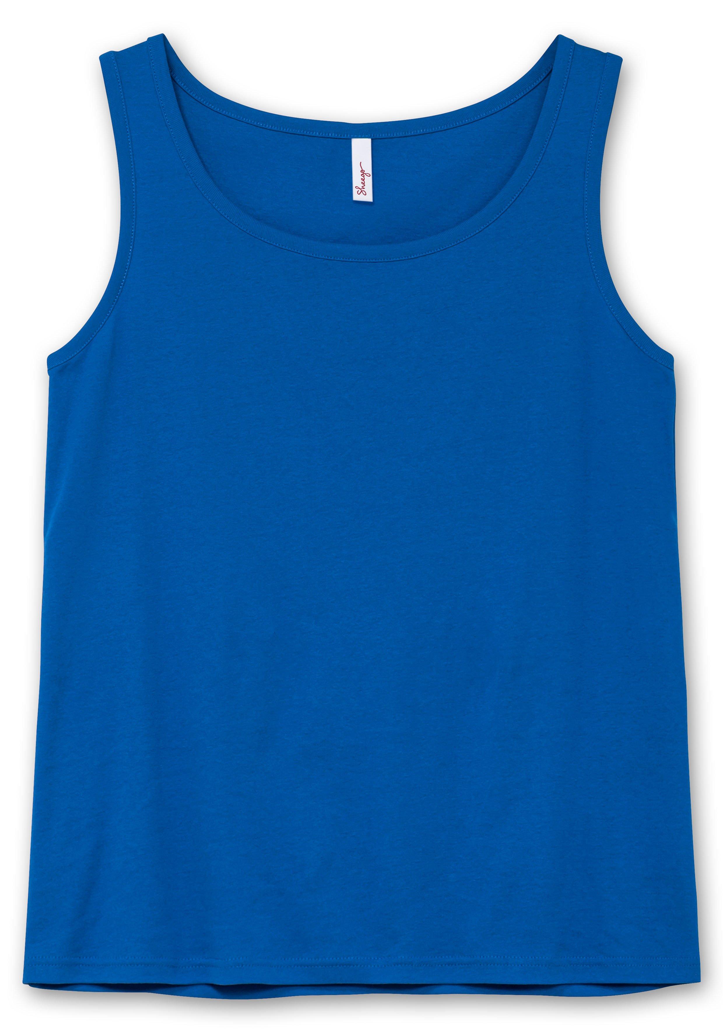 Tanktop aus Baumwolle, mit Rundhalsausschnitt