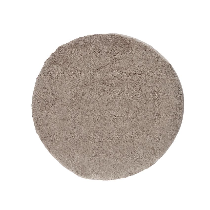 Housse ronde de coussin d'allaitement - Taupe - Doré